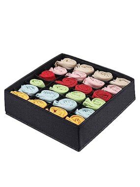 Drawer Organizer Closet Storage Boxes Foldable Underwear Socks Divider 24 Slot